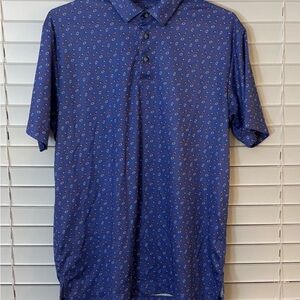 Elegant Blue popsicle Patterned Polo Shirt